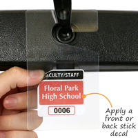 Clear Hang Tag Permit