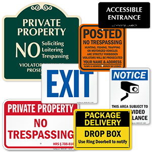 Property & Security Signs