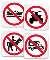 prohibition symbol signs