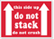 Stack Do Not Crush Label