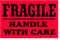 Fragile Handle Care Fluorescent Label