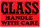 Glass Handle Care Fluorescent Label