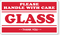 Glass Please Handle Care Label