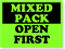 Mixed Pack Open First Label