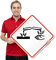 Global Harmonized System Corrosive Hazard Pictogram ISO Sign