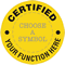 Certified, Custom Text, Select Clipart