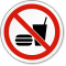 No Eating or Drinking ISO Sign