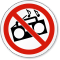 No Loud Music Symbol ISO Prohibition Circular Sign