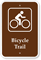 Bicycle Trail Campground Park Sign
