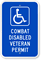 Combat Disabled Veteran Permit Sign