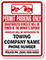 Custom Permit Parking Only, Unauthorized Vehicles Towed Sign (California)
