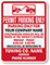 Custom Permit Parking Only Tow Away Sign (Texas)