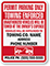 Custom Permit Parking Only, Towing Enforced Sign