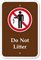Do Not Litter Campground Sign