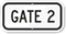 GATE 2 Sign