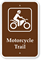 Motorcycle Trail Campground Park Sign