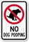 No Dog Pooping Sign