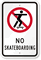 No Skateboarding Sign