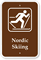 Nordic Skiing Campground Park Sign