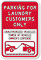 Parking For Laundry Customers Only Sign