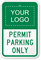 Custom Permit Parking Only Sign