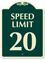 Speed Limit 20 SignatureSign