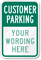 Customer Parking [add store/company name] Sign