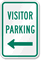 Visitor Parking Sign (arrow pointing left)