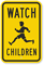 Watch Children (With Graphic) Sign