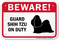 Beware! Guard Shih-Tzu On Duty Guard Dog Sign