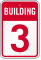 Building 3 Numbered Sign