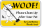 Clean Up After Your Pet Be Courteous Sign