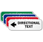 Directional Text - Left Arrow Custom Sign