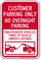 Customer Parking Only, No Overnight Parking Sign