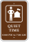 Customizable Quiet Time Ranger Station Campground Sign