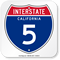 California Interstate 5 Sign