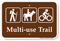 Multi Use Trail Campground Sign