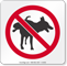 No Dog Peeing Graphic Sign