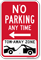 No Parking, Tow-Away Zone Left Arrow Sign