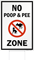 No Poop & Pee Zone