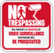 No Trespassing Property Video Surveillance Sign
