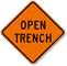 Open Trench Diamond Safety Sign