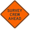 Survey Crew Ahead Road Sign