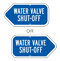 Water Valve Shut-Off Sign