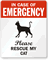 In Case Of Emergency, Please My Cat Label
