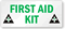 First Aid Kit (With Graphic) Label