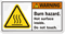 Hot Surface Inside. Do Not Touch Label