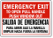 Bilingual Emergency Exit Label