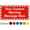 Create Own Safety Warning Label with Striped Border