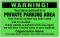 Custom You Are Illegally Parked Warning Label